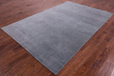 Savannah Grass Hand Knotted Wool & Silk Rug - 6' 0" X 9' 2" - Golden Nile