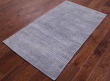 Savannah Grass Hand Knotted Wool & Silk Rug - 3' 0" X 5' 4" - Golden Nile