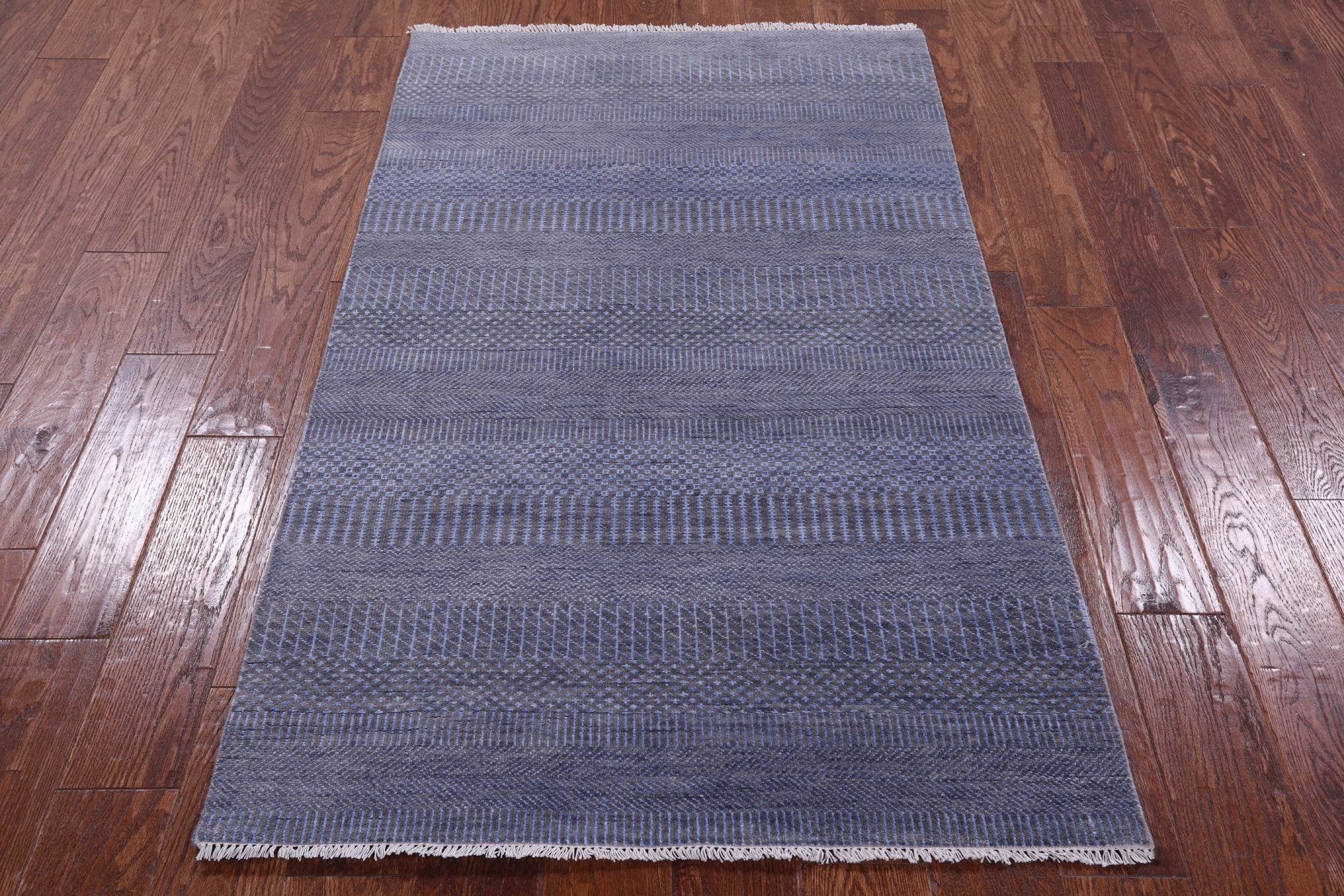 Savannah Grass Hand Knotted Wool & Silk Rug - 3' 1" X 5' 3" - Golden Nile