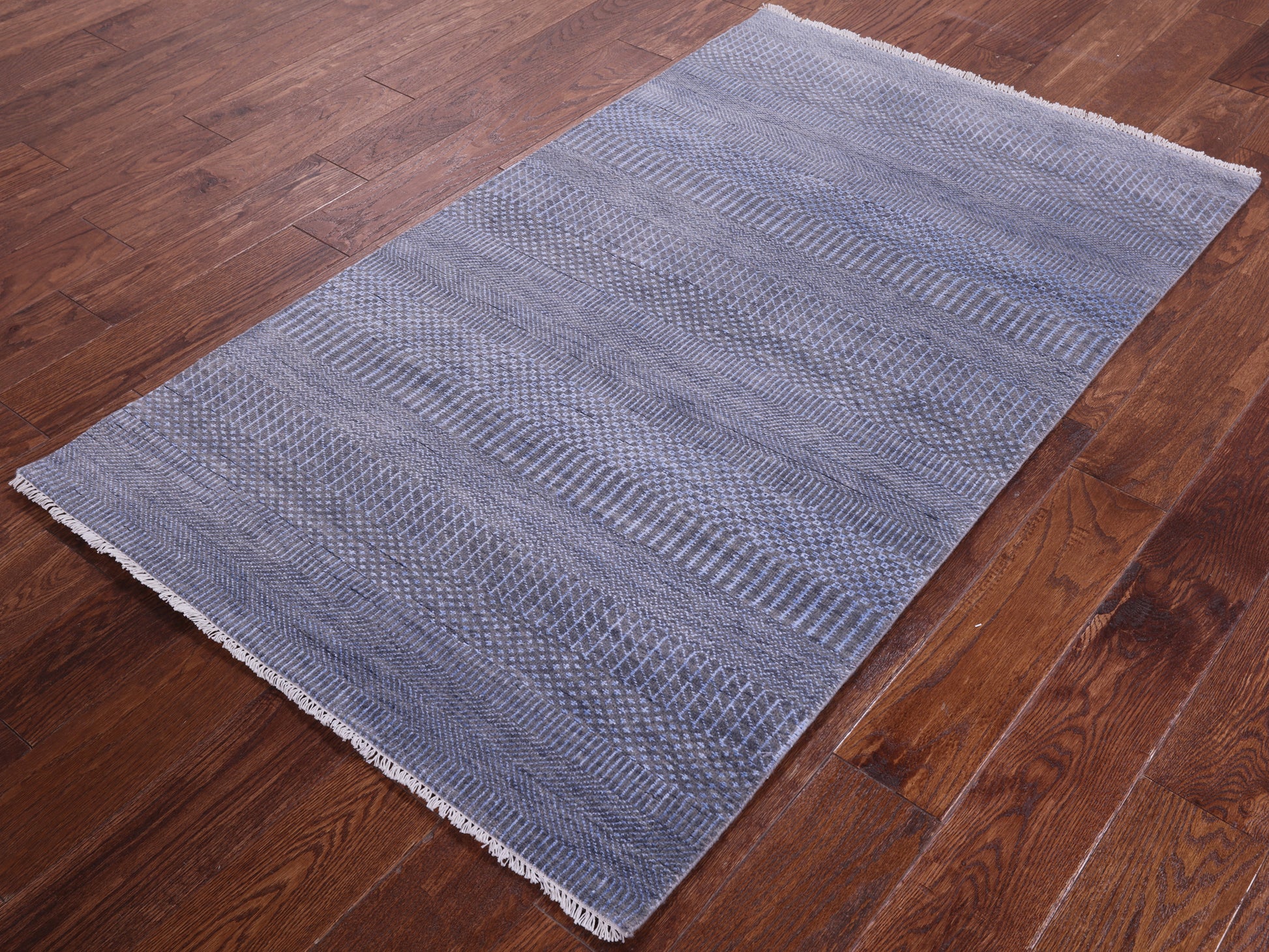 Savannah Grass Hand Knotted Wool & Silk Rug - 3' 1" X 5' 3" - Golden Nile