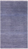 Savannah Grass Hand Knotted Wool & Silk Rug - 3' 1" X 5' 3" - Golden Nile