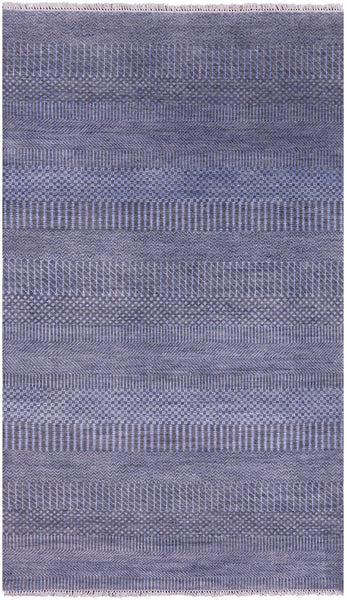 Savannah Grass Hand Knotted Wool & Silk Rug - 3' 1" X 5' 3" - Golden Nile
