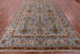 Geometric Heriz Serapi Hand Knotted Wool Rug - 8' 11" X 12' 3" - Golden Nile