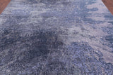Abstract Contemporary Hand Knotted Wool & Silk Rug - 8' 11" X 12' 0" - Golden Nile