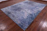 Abstract Contemporary Hand Knotted Wool & Silk Rug - 8' 11" X 12' 0" - Golden Nile