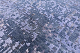 Abstract Contemporary Hand Knotted Wool & Silk Rug - 8' 11" X 12' 0" - Golden Nile