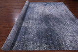 Abstract Modern Hand Knotted Wool & Silk Rug - 9' 11" X 14' 1" - Golden Nile