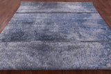 Abstract Modern Hand Knotted Wool & Silk Rug - 9' 11" X 14' 1" - Golden Nile