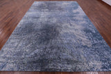 Abstract Modern Hand Knotted Wool & Silk Rug - 9' 11" X 14' 1" - Golden Nile