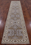 Turkish Oushak Hand Knotted Wool Runner Rug - 2' 7" X 11' 11" - Golden Nile