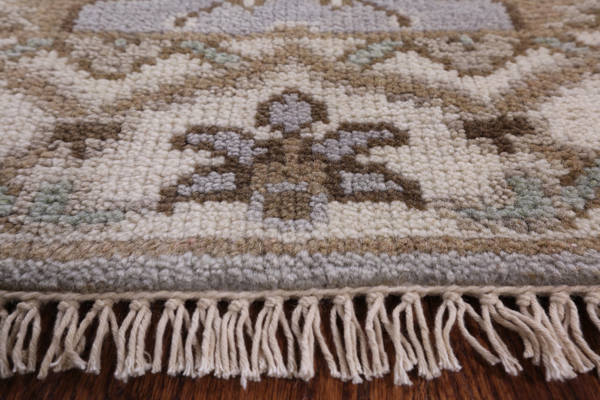 Turkish Oushak Hand Knotted Wool Runner Rug - 2' 7" X 11' 11" - Golden Nile