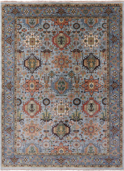 Persian Fine Serapi Handmade Wool Rug - 9' 1" X 12' 1" - Golden Nile