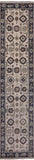 Ivory Turkish Oushak Hand Knotted Wool Runner Rug - 2' 7" X 11' 10" - Golden Nile