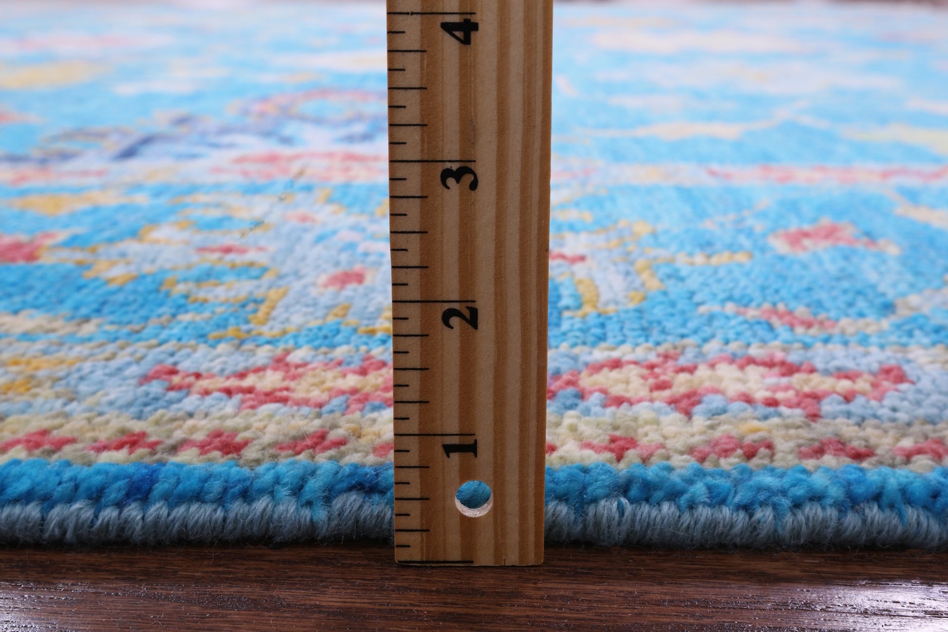 Blue Turkish Oushak Handmade Wool Rug - 7' 11" X 9' 10" - Golden Nile