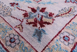 Blue Turkish Oushak Hand Knotted Wool Rug - 8' 3" X 10' 2" - Golden Nile