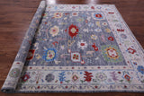 Grey Turkish Oushak Hand Knotted Wool Rug - 8' 1" X 10' 0" - Golden Nile