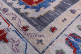 Grey Turkish Oushak Hand Knotted Wool Rug - 8' 1" X 10' 0" - Golden Nile