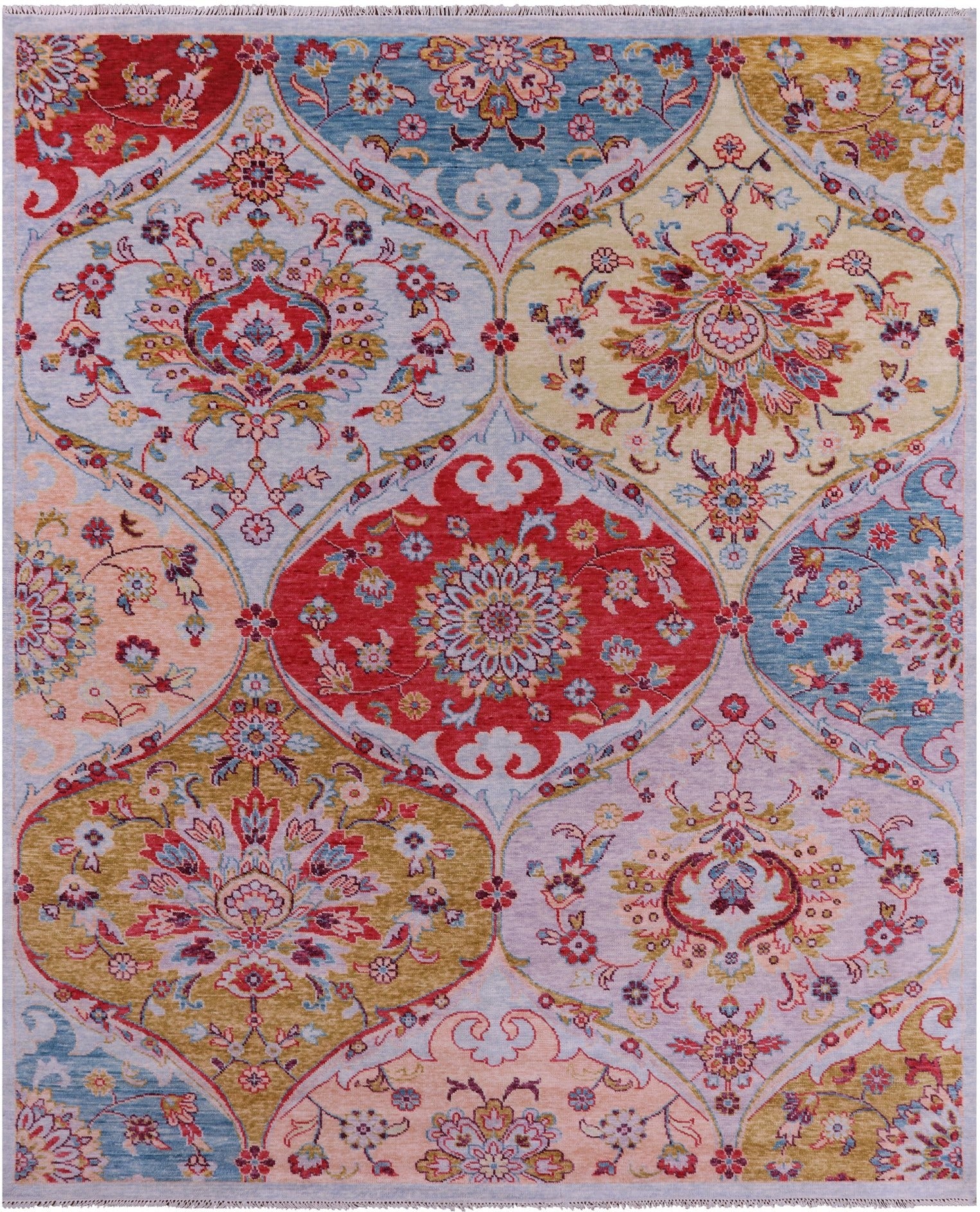 Persian Hand Knotted Wool Rug - 9' 1" X 11' 4" - Golden Nile