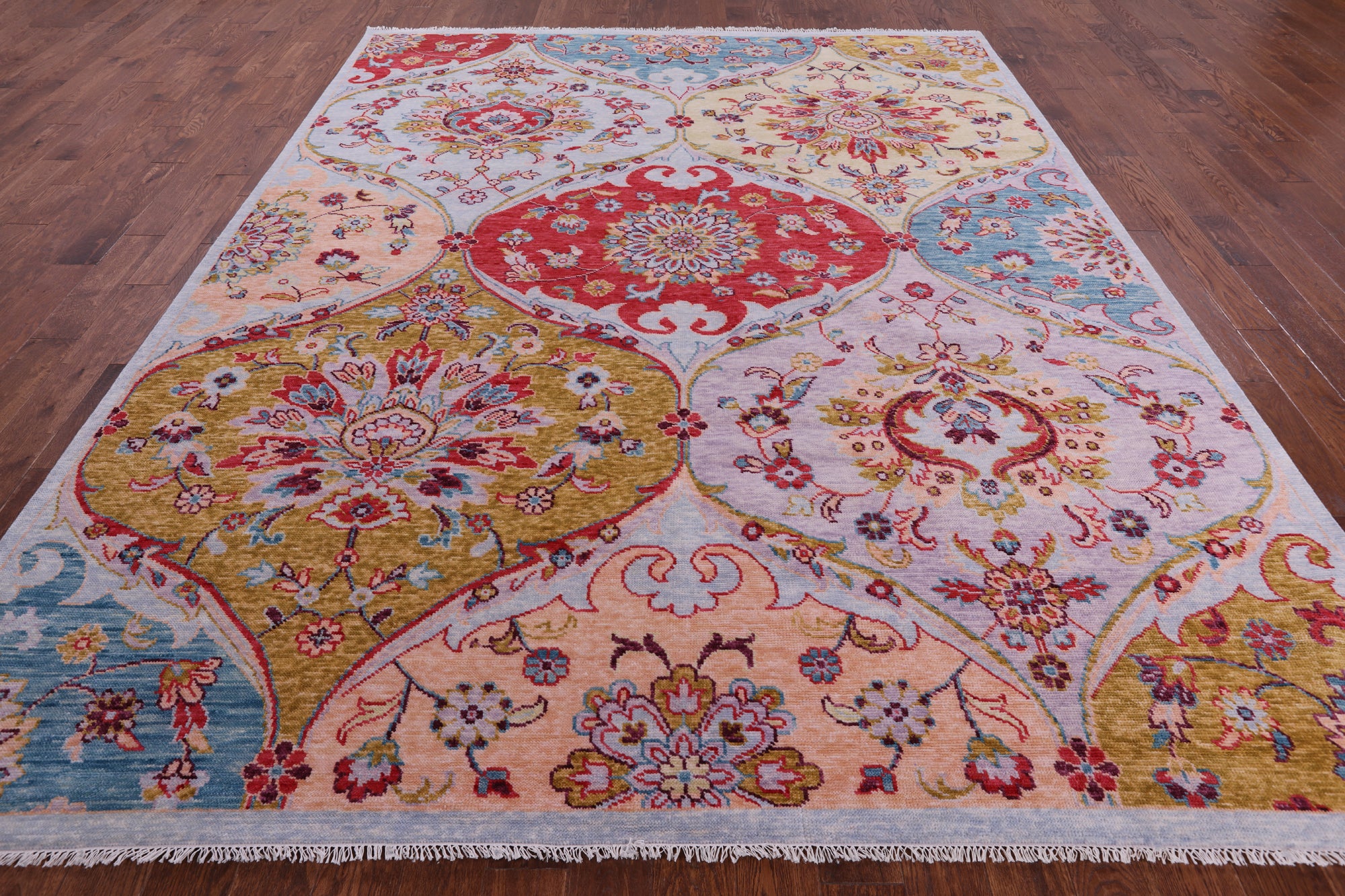 Persian Hand Knotted Wool Rug - 9' 1" X 11' 4" - Golden Nile