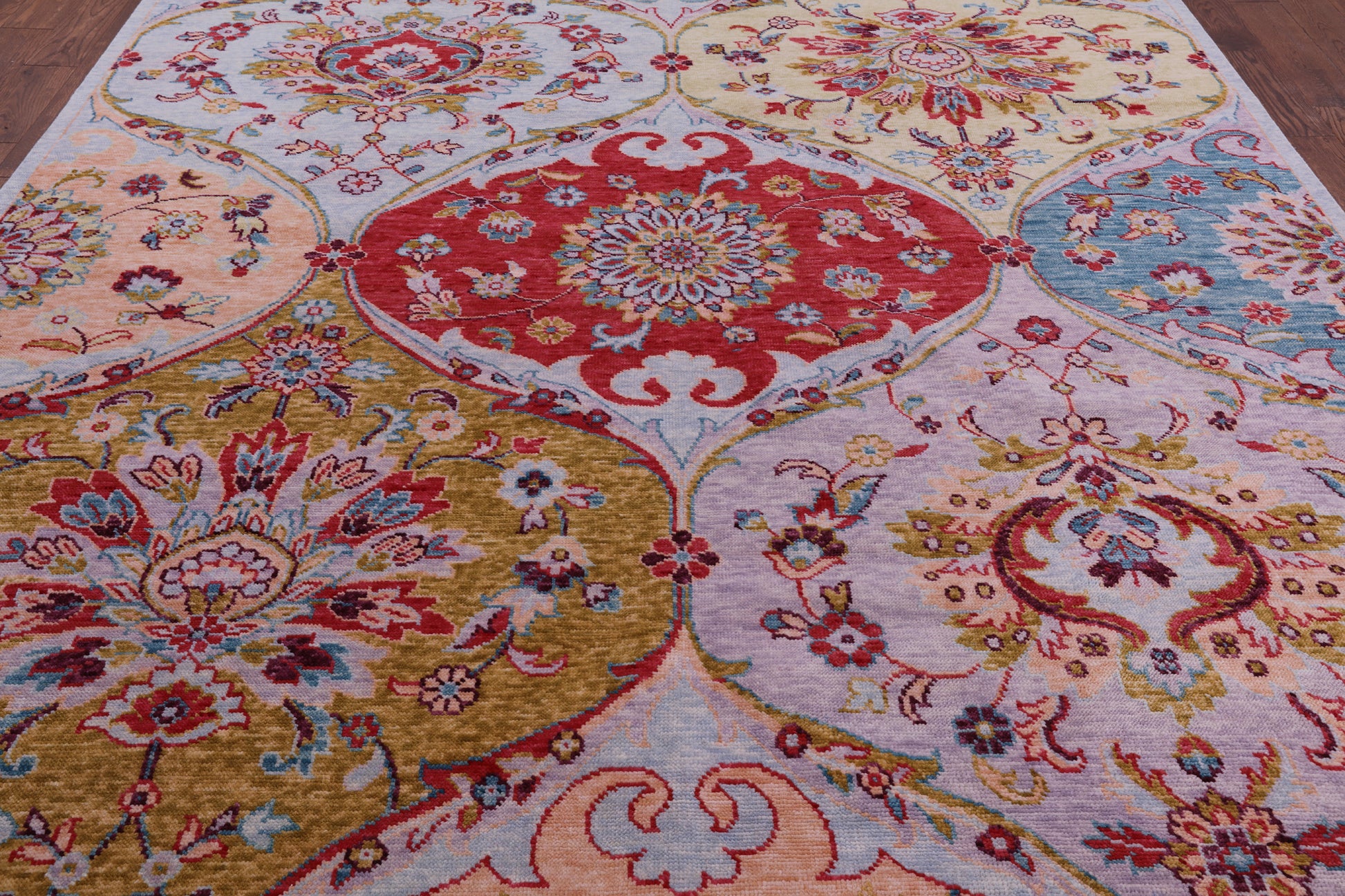Persian Hand Knotted Wool Rug - 9' 1" X 11' 4" - Golden Nile