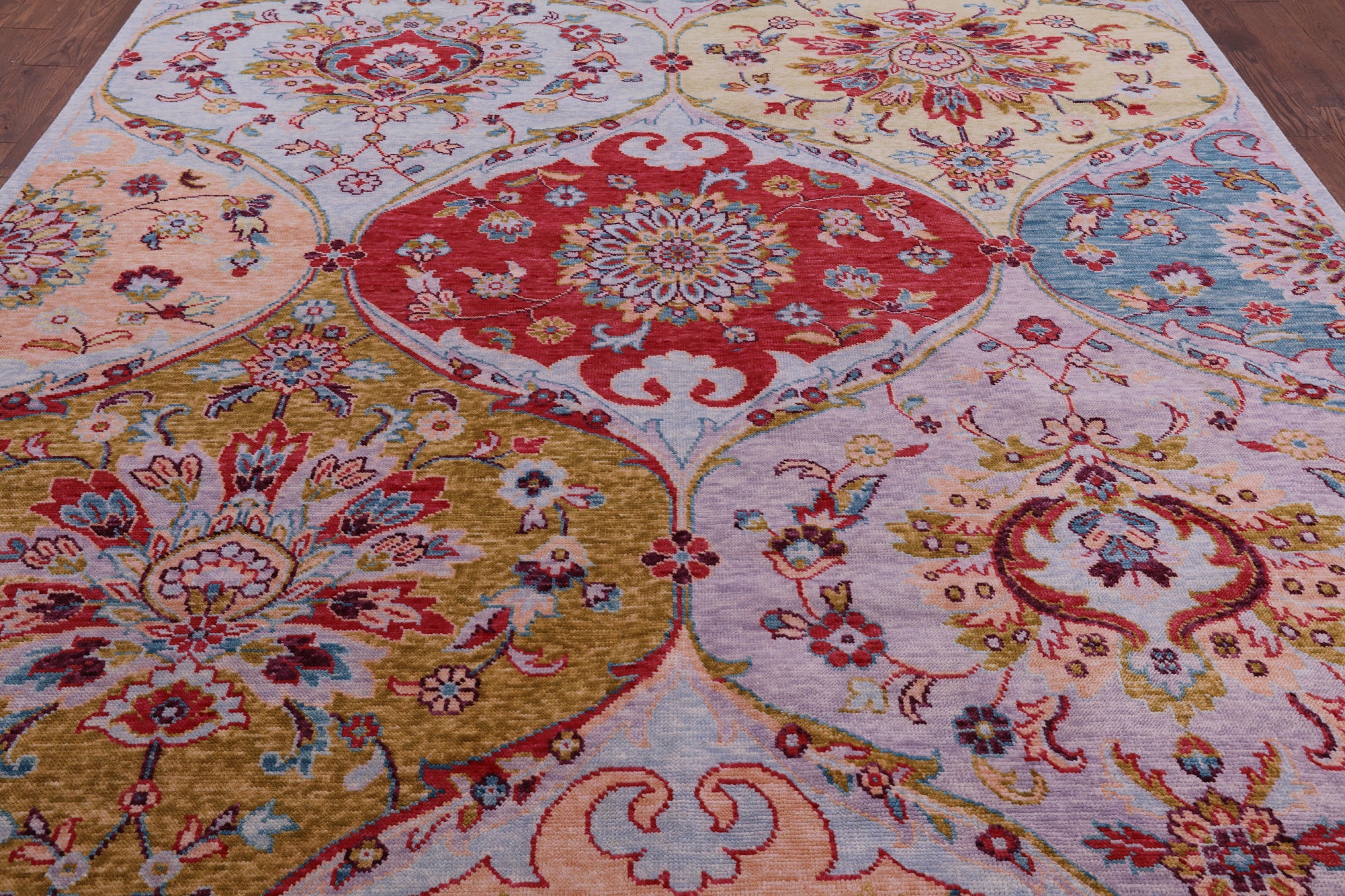 Persian Hand Knotted Wool Rug - 9' 1" X 11' 4" - Golden Nile