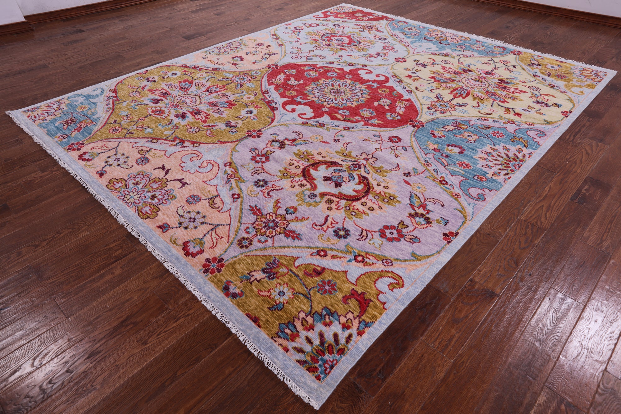 Persian Hand Knotted Wool Rug - 9' 1" X 11' 4" - Golden Nile