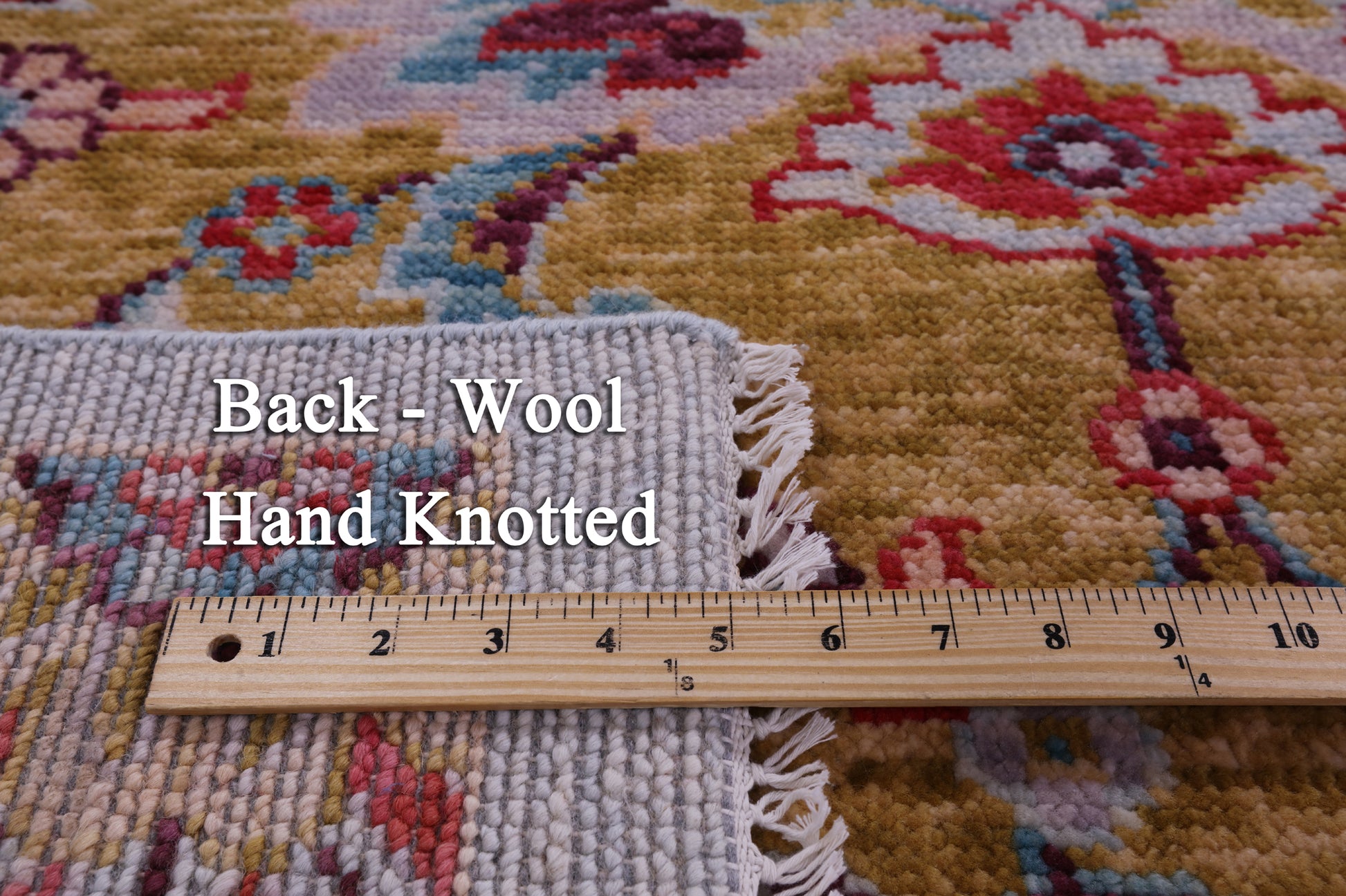 Persian Hand Knotted Wool Rug - 9' 1" X 11' 4" - Golden Nile