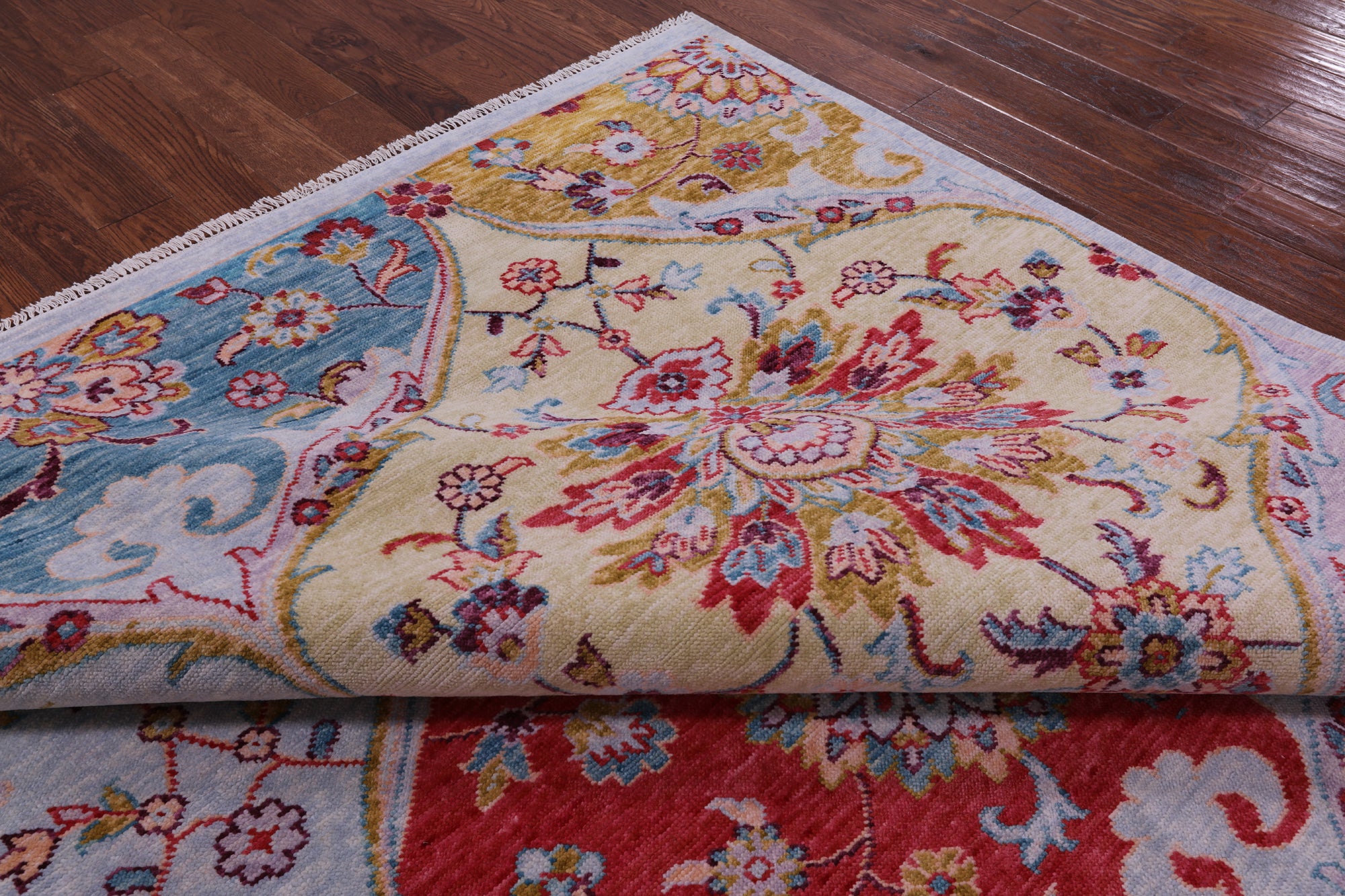 Persian Hand Knotted Wool Rug - 9' 1" X 11' 4" - Golden Nile