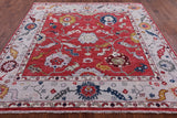 Square Turkish Oushak Hand Knotted Wool Rug - 8' 3" X 8' 4" - Golden Nile