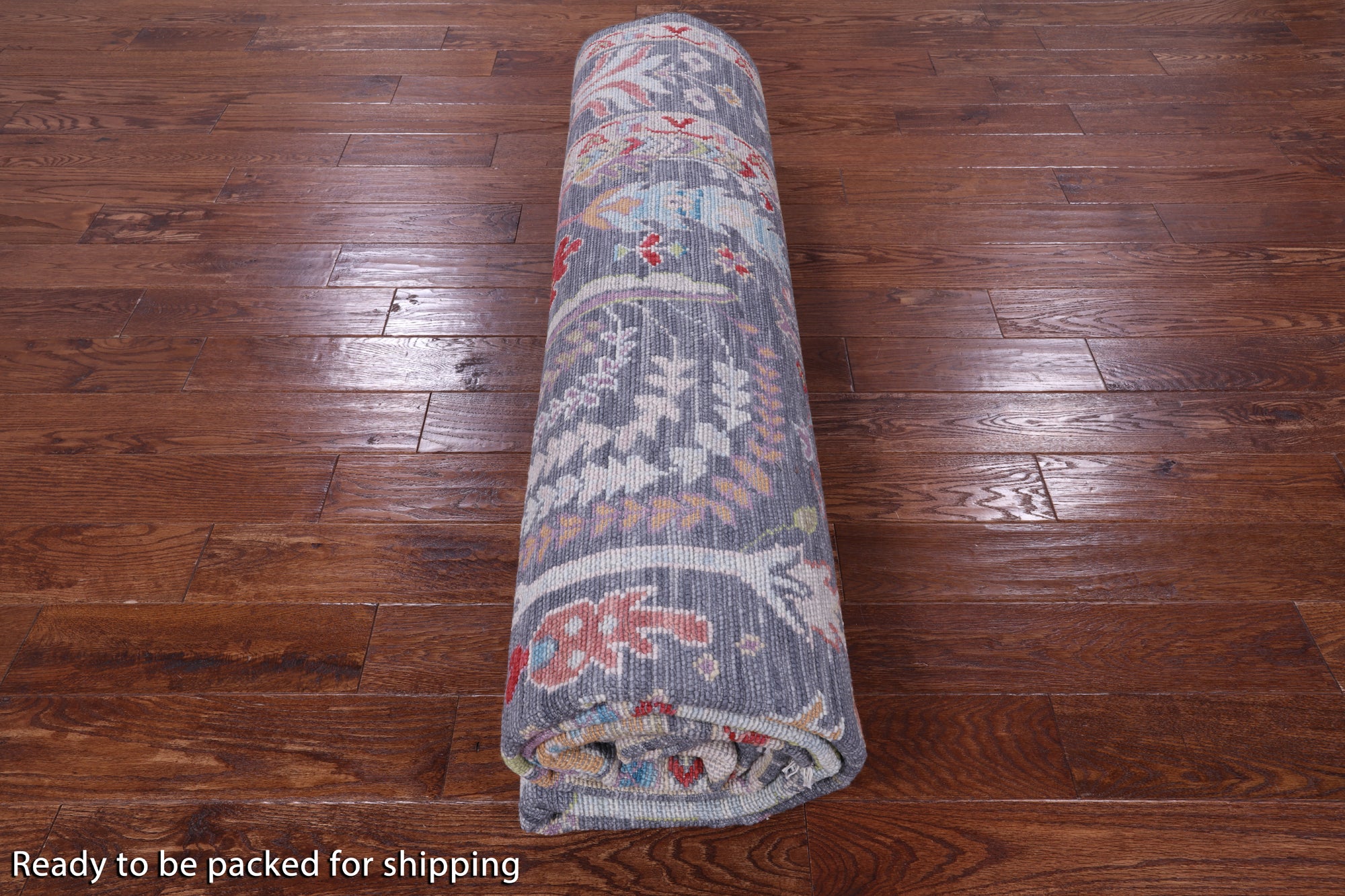 Grey Turkish Oushak Handmade Wool Rug - 9' 1" X 12' 1" - Golden Nile