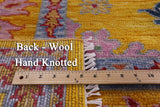 Gold Turkish Oushak Hand Knotted Wool Rug - 10' 3" X 14' 1" - Golden Nile