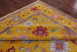 Gold Turkish Oushak Hand Knotted Wool Rug - 10' 3" X 14' 1" - Golden Nile
