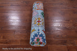 Blue Square Turkish Oushak Hand Knotted Wool Rug - 9' 5" X 9' 2" - Golden Nile