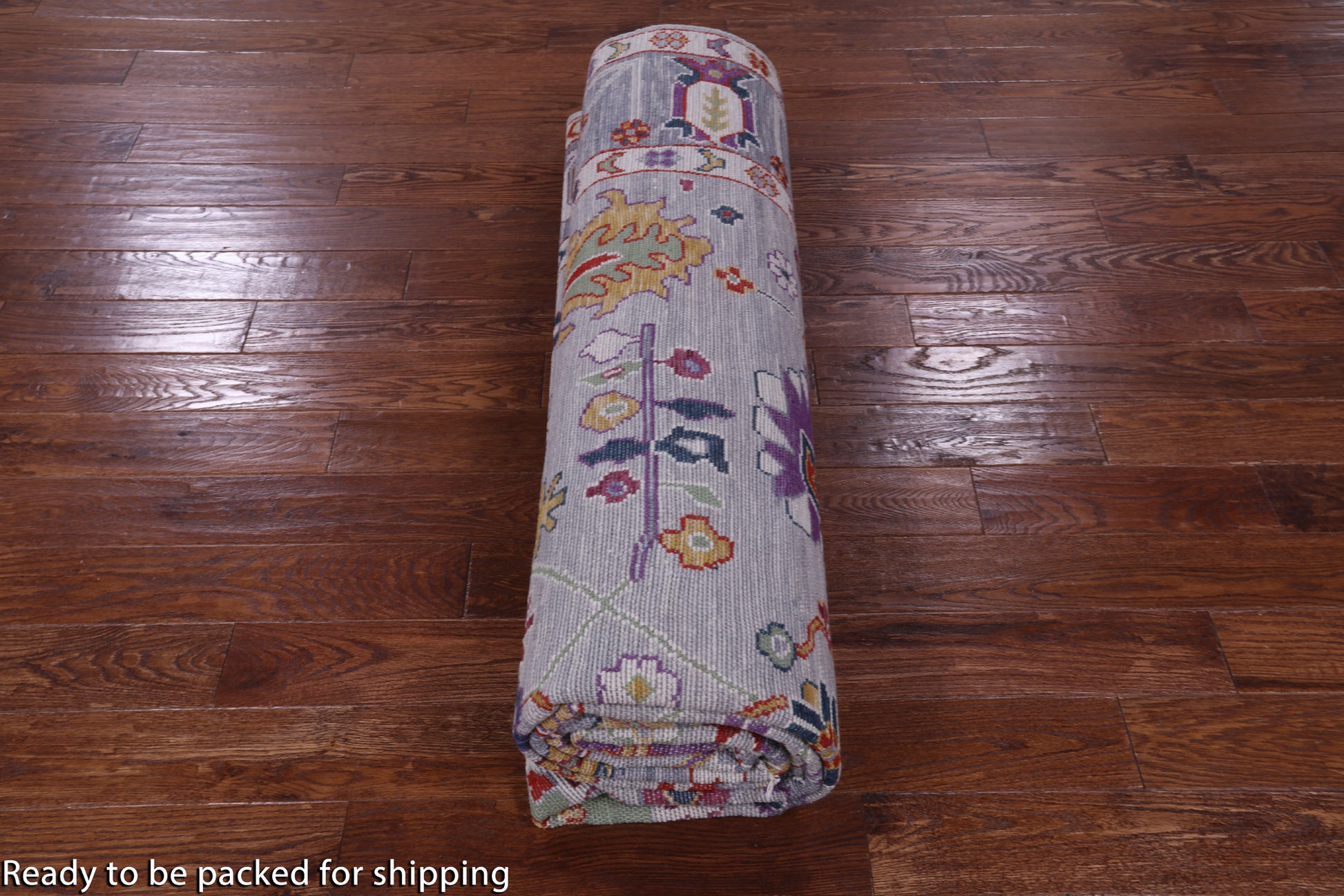 Grey Turkish Oushak Handmade Wool Rug - 9' 1" X 12' 0" - Golden Nile