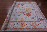 Grey Turkish Oushak Handmade Wool Rug - 9' 1" X 11' 10" - Golden Nile