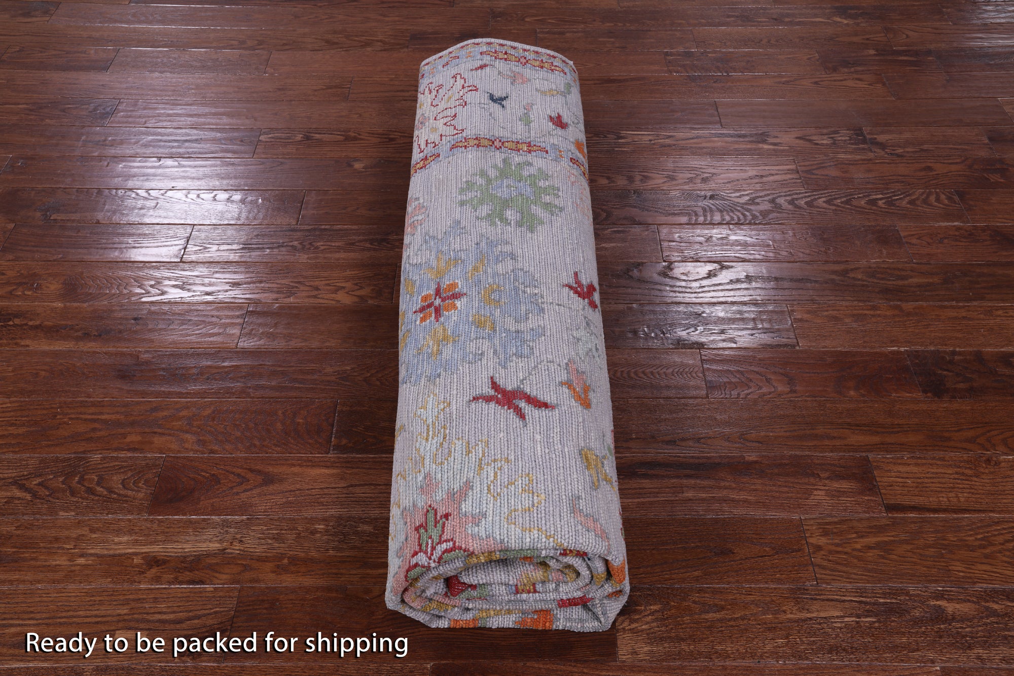 Grey Turkish Oushak Handmade Wool Rug - 9' 1" X 11' 10" - Golden Nile