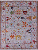 Grey Turkish Oushak Handmade Wool Rug - 9' 1" X 11' 10" - Golden Nile