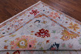 Grey Turkish Oushak Handmade Wool Rug - 9' 1" X 11' 10" - Golden Nile