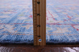 Blue Turkish Oushak Hand Knotted Wool Rug - 8' 11" X 12' 5" - Golden Nile