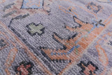 Square Turkish Oushak Hand Knotted Wool Rug - 9' 1" X 9' 2" - Golden Nile