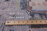 Square Turkish Oushak Hand Knotted Wool Rug - 9' 1" X 9' 2" - Golden Nile