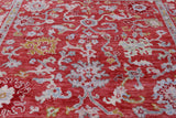 Square Turkish Oushak Hand Knotted Wool Rug - 5' 10" X 6' 4" - Golden Nile