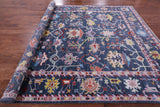 Grey Turkish Oushak Hand Knotted Wool Rug - 9' 0" X 12' 0" - Golden Nile