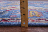 Blue Turkish Oushak Hand Knotted Wool Rug - 8' 11" X 12' 1" - Golden Nile