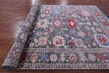 Grey Turkish Oushak Handmade Wool Rug - 8' 4" X 16' 1" - Golden Nile