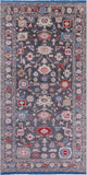 Grey Turkish Oushak Hand Knotted Wool Rug - 6' 0" X 12' 2" - Golden Nile