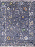 Grey Turkish Oushak Hand Knotted Wool Rug - 8' 11" X 11' 11" - Golden Nile