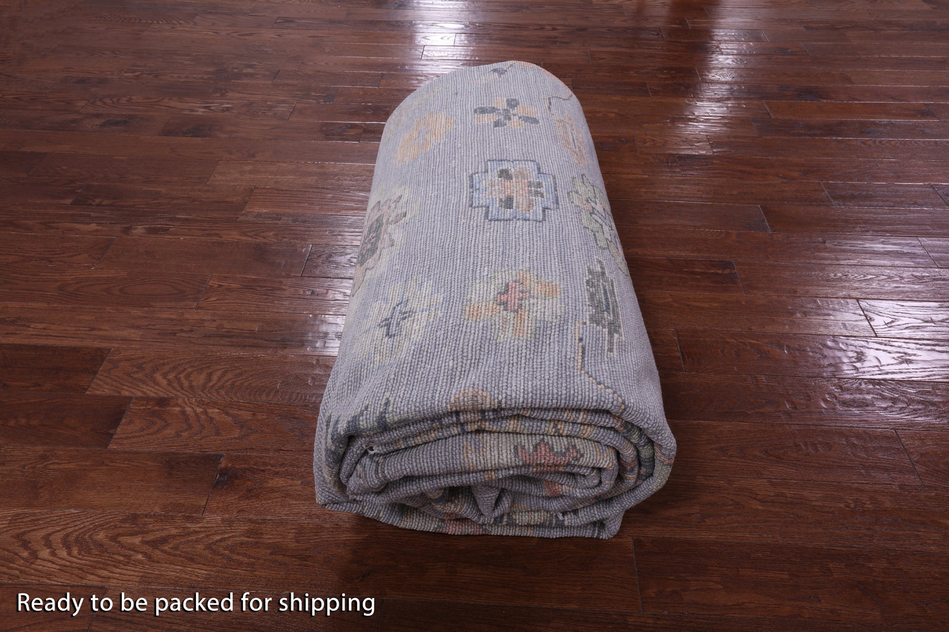 Turkish Oushak Hand Knotted Wool Rug - 9' 5" X 18' 2" - Golden Nile