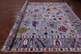 Grey Turkish Oushak Hand Knotted Wool Rug - 10' 2" X 14' 2" - Golden Nile