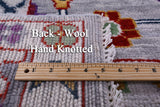Grey Turkish Oushak Hand Knotted Wool Rug - 10' 2" X 14' 2" - Golden Nile